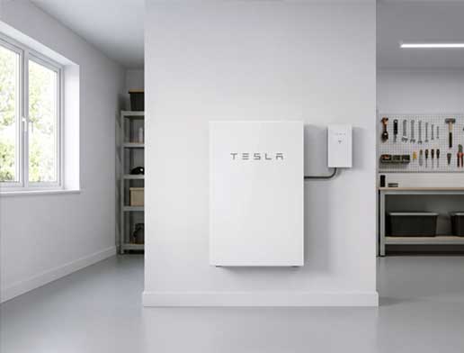Home battery storage installation